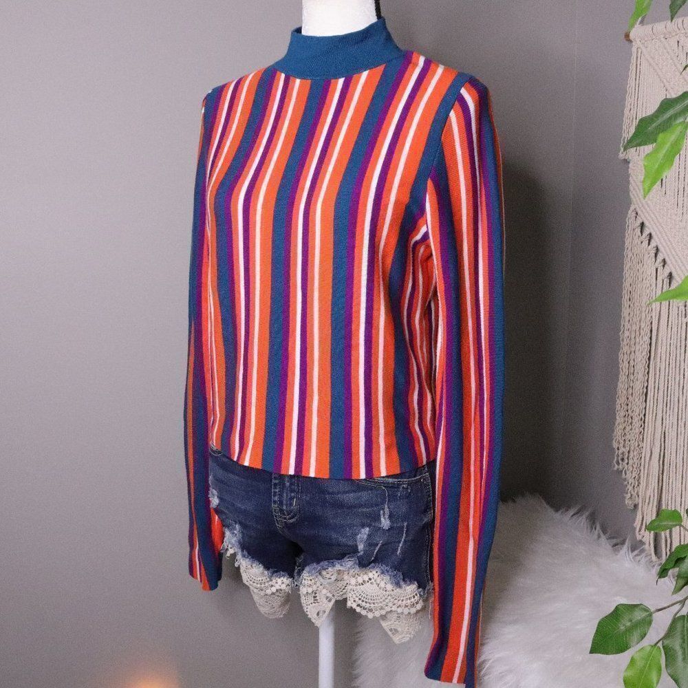 Victor Glemaud Multicolor Striped Top